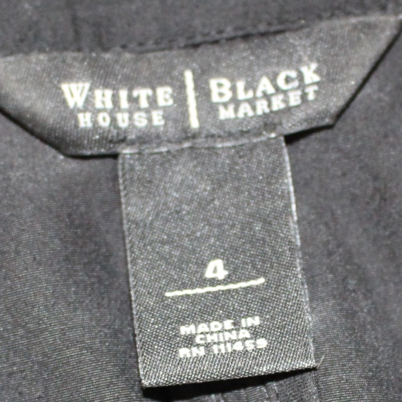 White House Black Market, Ruffle Front button down short sleeve shirt - Picture 9 of 10